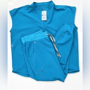 NWT FIGS Technical Collection Zamora Joggers + Sleeveless Top Matching Set Sz M